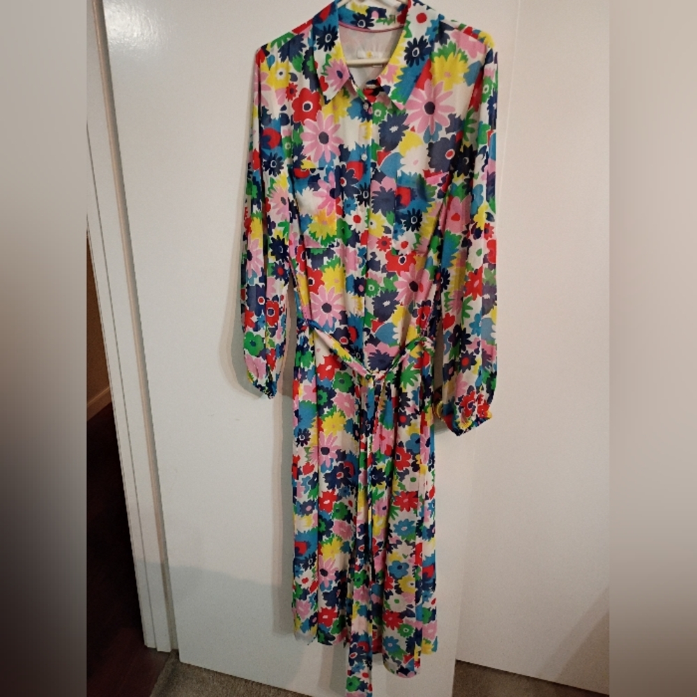 Boden Multicolor Floral Maxi Dress